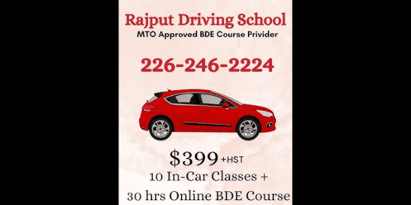 Rajput Driving School Windsor - Awarded Best Driving School in Windsor 2024 - Distinguished Teaching Rajput Driving School